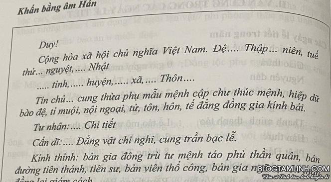 Văn khấn ngày mùng một và hôm rằm