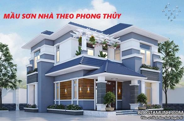 Mầu sơn nhà theo phong thủy