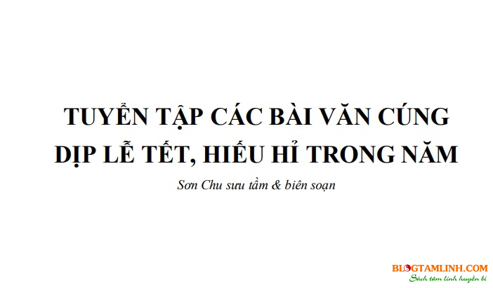 Văn khấn Giỗ Tết - Sách khấn cổ [pdf] 4