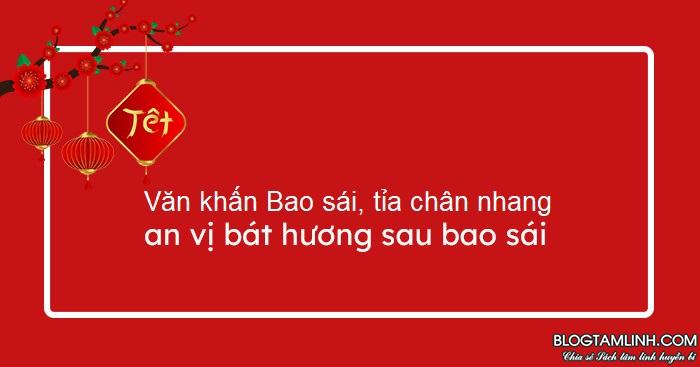 Bài văn khấn bao sái ban thờ, Tỉa chân nhang, sau bao sái 2