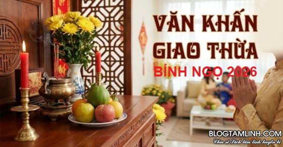 Văn khấn giao thừa Trong nhà và Ngoài trời 2026 2 văn khấn giao thừa
