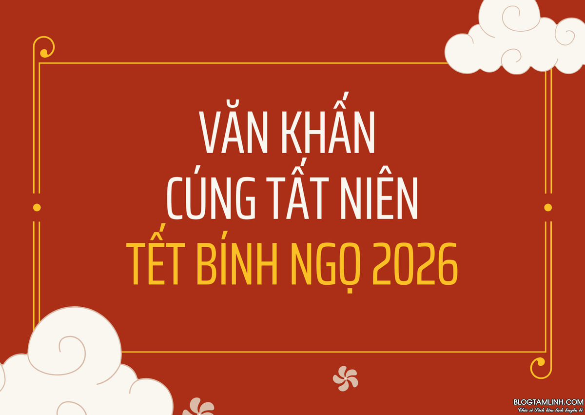 Văn khấn tất niên Tết nguyên đán 2026 2 cúng tất niên